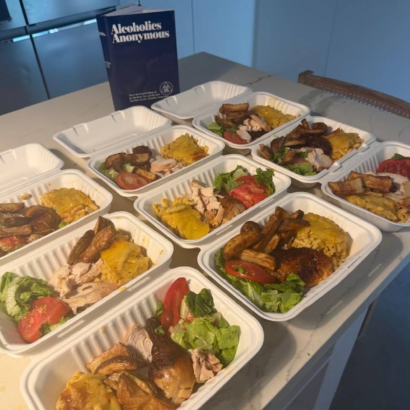 Prepared meals ready for the Feed the Street project